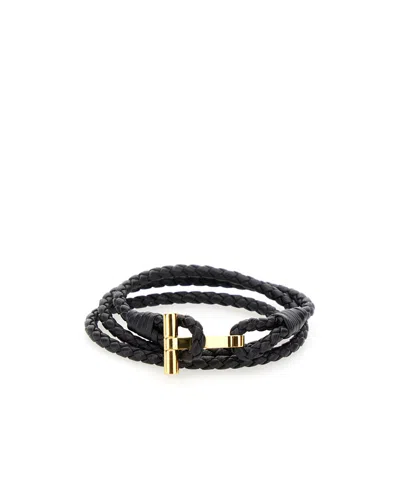 TOM FORD KNITTED BUCKLE BRACELET