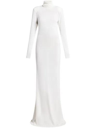 Tom Ford Cashmere Maxi Dress In Weiss