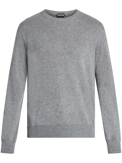 Tom Ford Knitted Cashmere Top In Grau