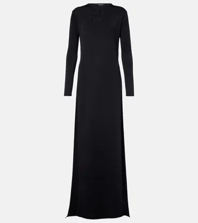 Tom Ford Knitted Gown In Black
