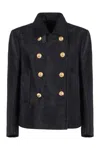 Tom Ford Knitted Jacket In Blue