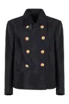 Tom Ford Knitted Jacket In Blue
