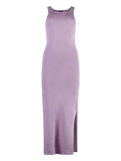 Tom Ford Knit Maxi Dress In Light Parma Violet
