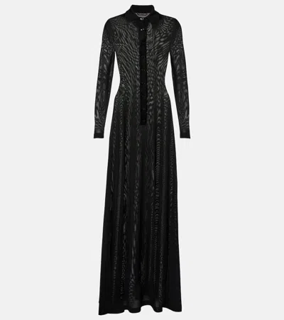 Tom Ford Knitted Polo Dress In Black