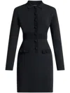 Tom Ford Knitted Polo Minidress In 黑色