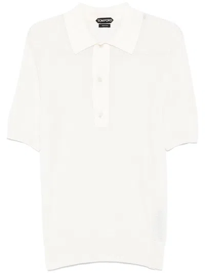 Tom Ford Long Sleeved Rugby Polo Shirt Clothing In Grey
