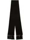 Tom Ford Knitted Scarf In Black