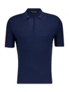 TOM FORD TOM FORD KNITTED STRAIGHT HEM POLO SHIRT