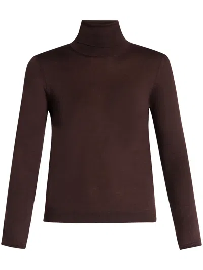 Tom Ford Knitted Top In Brown