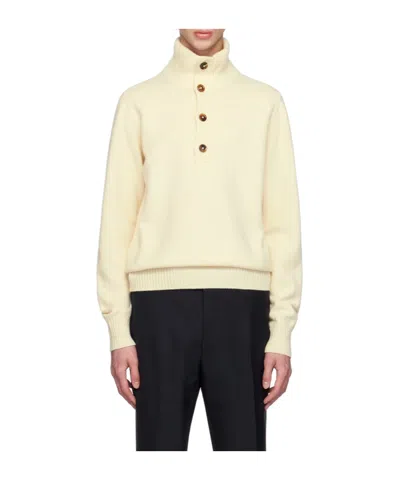 Tom Ford Knitted Turtleneck Sweater In White