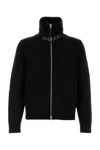 Tom Ford Wool Sweater With Front Pockets And High Collar In Black