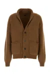 Tom Ford Shawl-collar Cardigan In Brown