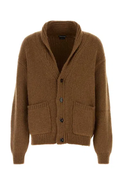 Tom Ford Long-sleeved Sweater In Brown