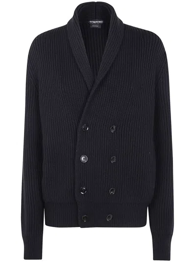 Tom Ford Knitwear Cardigan Clothing In Blue