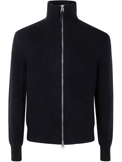 Tom Ford Knitwear Full Zip In Black