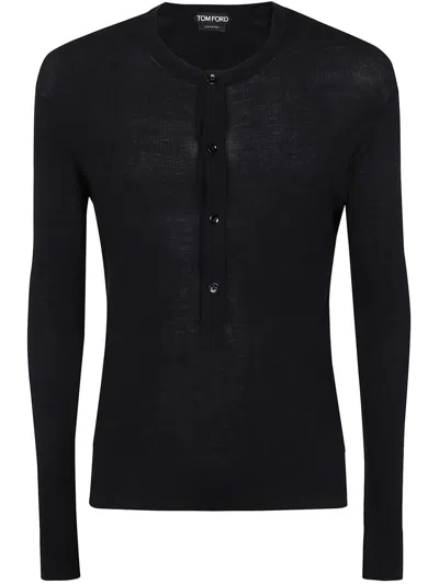 TOM FORD TOM FORD KNITWEAR HENLEY KNITTED CLOTHING