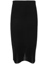 Tom Ford High-waisted Midiskirt In Black