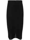 Tom Ford High-waisted Midiskirt In Black