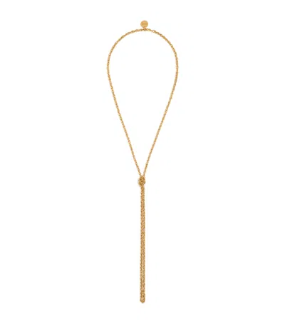 Tom Ford Knot-detail Chain Necklace In Gold