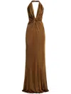 TOM FORD KNOT-DETAIL EVENING DRESS