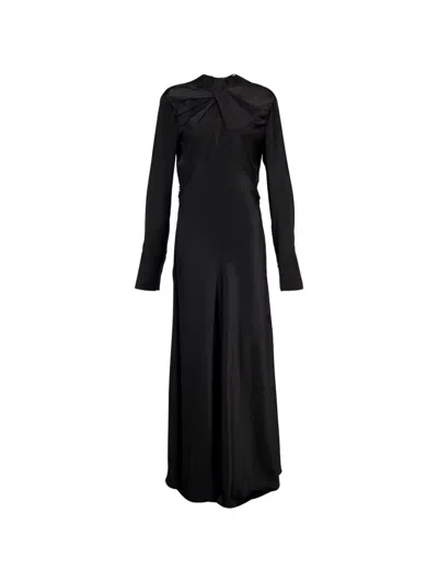 Tom Ford Knot-detail Maxi Dress In Black