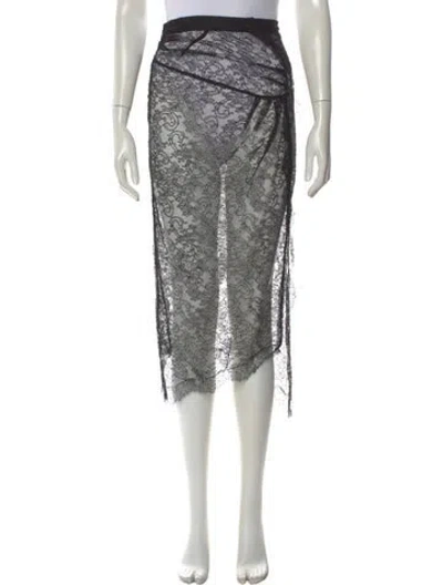 Pre-owned Tom Ford Lace Midi Length Skirt W/ Tags In Multi