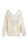 Tom Ford Lace-trimmed Merino Wool Cricket Sweater In White