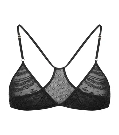 Tom Ford Lace Tulle Bralette In Black