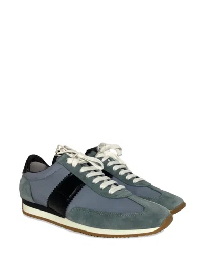 Pre-owned Tom Ford Lace-up Fastening Sneakers In Blue