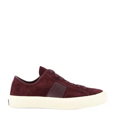 Tom Ford Lace-up Low-cut Casual Shoes In White