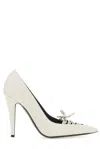 Tom Ford Lace-up Pointed-toe Pumps In White