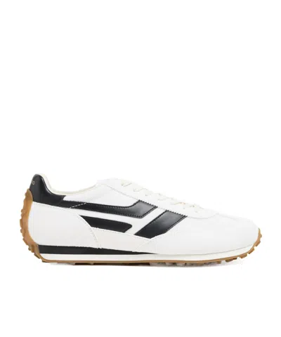 Tom Ford Low-profile White Sneakers With Black Leather Accents