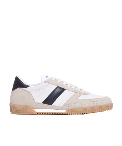 Tom Ford Laced Sneakers In Beige