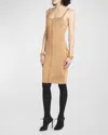 TOM FORD LADDER STITCH KNIT MIDI DRESS