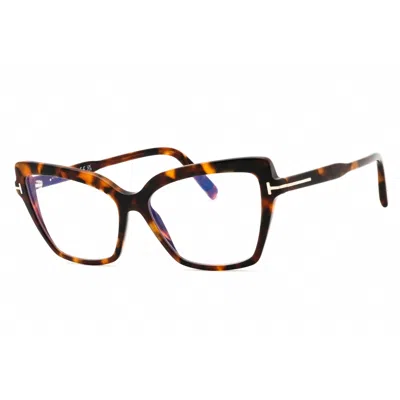 Tom Ford Ladies Brown Cat Eye Eyeglass Frames Ft5948-b 052 55