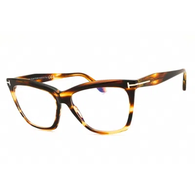 Tom Ford Ladies Brown Cat Eye Eyeglass Frames Ft6064b