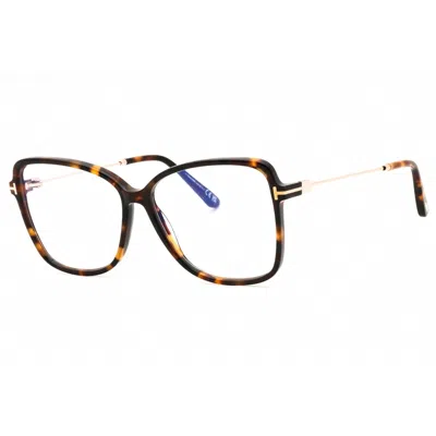 Tom Ford Ladies Brown Oversized Eyeglass Frames Ft5953b