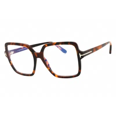 Tom Ford Ladies Brown Oversized Eyeglass Frames Ft6063b