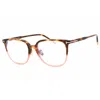 Tom Ford Ladies Brown Rectangular Eyeglass Frames Ft5778db In Multi