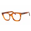 Tom Ford Ladies Brown Rectangular Eyeglass Frames Ft5880b