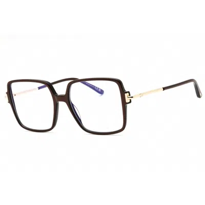 Tom Ford Ladies Brown Rectangular Eyeglass Frames Ft5915b