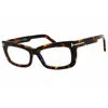 Tom Ford Ladies Brown Rectangular Eyeglass Frames Ft5966b