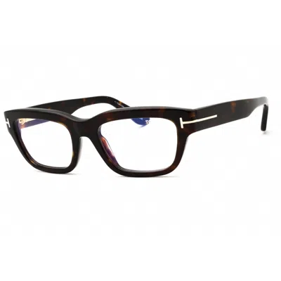 Tom Ford Ladies Brown Rectangular Eyeglass Frames Ft6045b