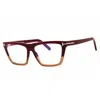 Tom Ford Ladies Multi-color Rectangular Eyeglass Frames Ft5912b In Multi