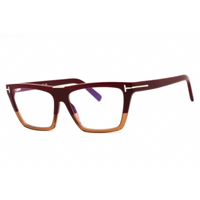Tom Ford Ladies Multi-color Rectangular Eyeglass Frames Ft5912b