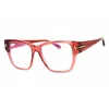 Tom Ford Ladies Pink Rectangular Eyeglass Frames Ft5745b