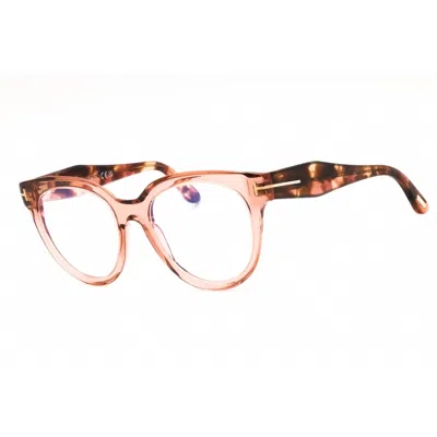 Tom Ford Ladies Pink Round Eyeglass Frames Ft5987b