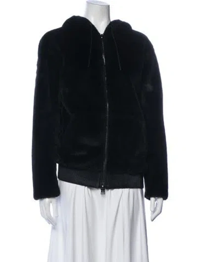 Pre-owned Tom Ford Lamb Fur Jacket In Black/blue