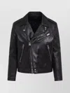 Tom Ford Biker Leather Jacket In Black