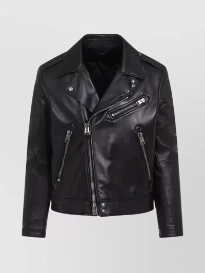 TOM FORD LAMB LEATHER BIKER JACKET